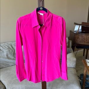 Vibrant Pink Button-Up Shirt